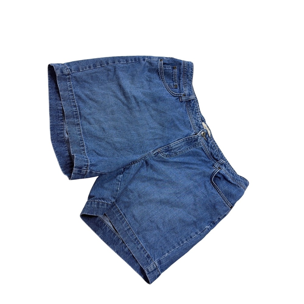Natural Reflections Womens Denim Shorts Size 18W Medium Wash Blue Cotton‎ Blend